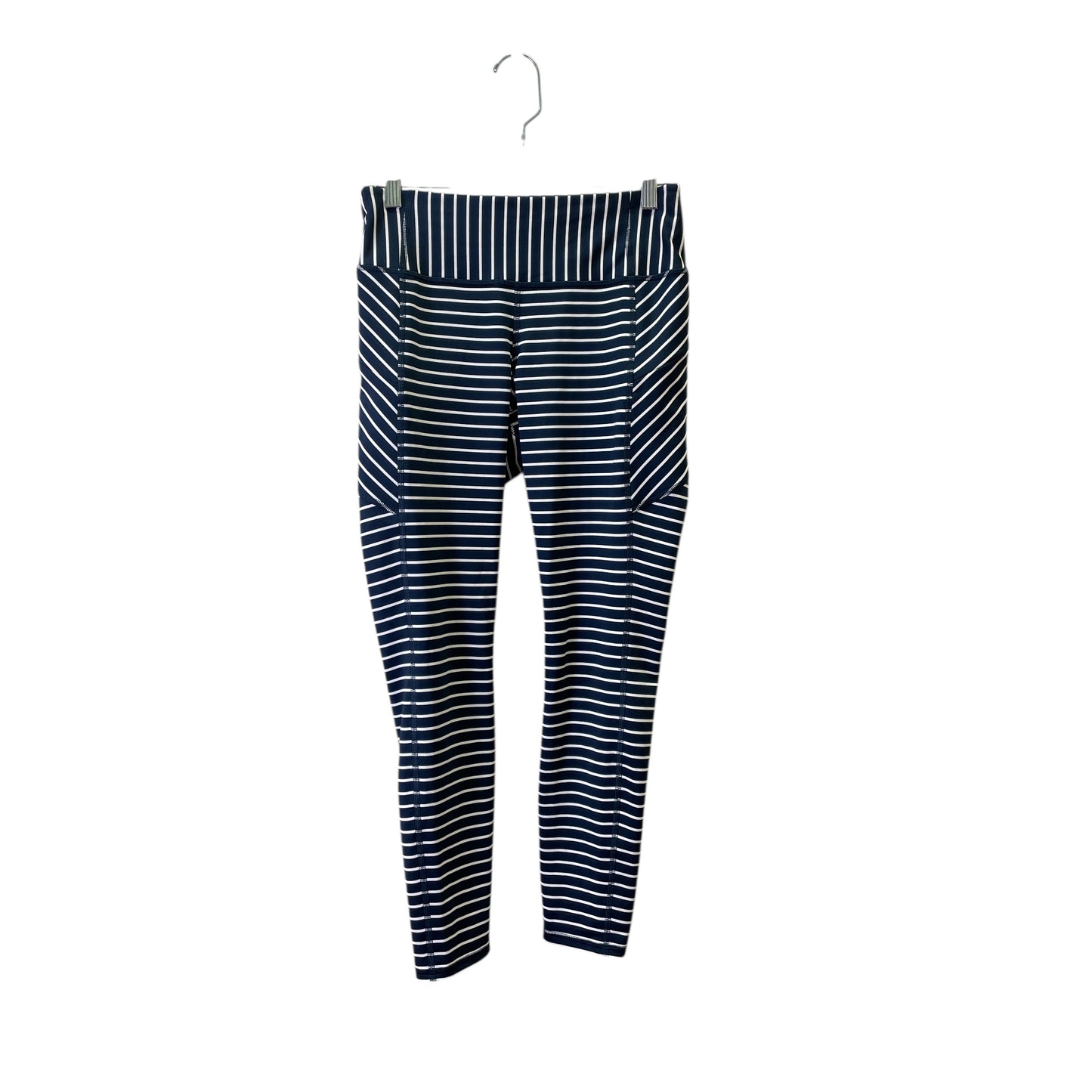 Athletic Leggings By Athleta In Blue & White, Size:S