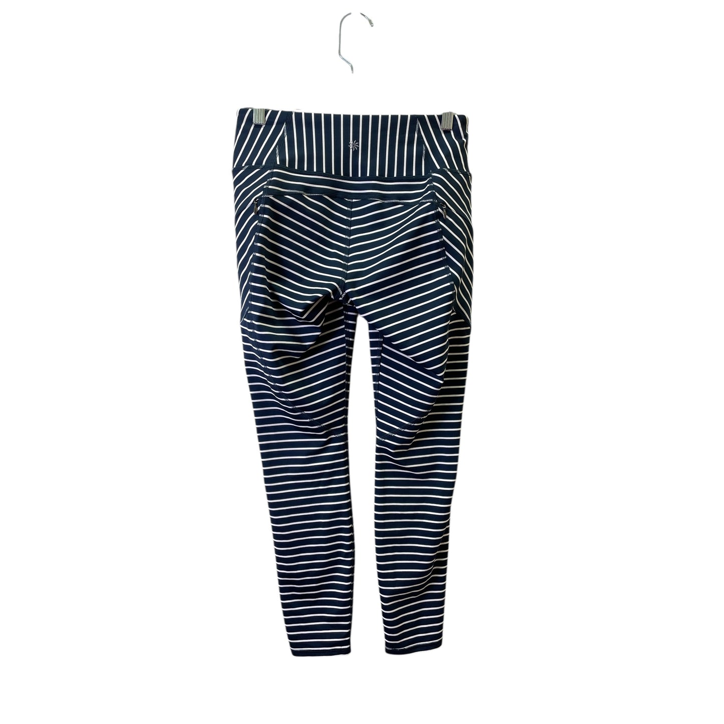 Athletic Leggings By Athleta In Blue & White, Size:S