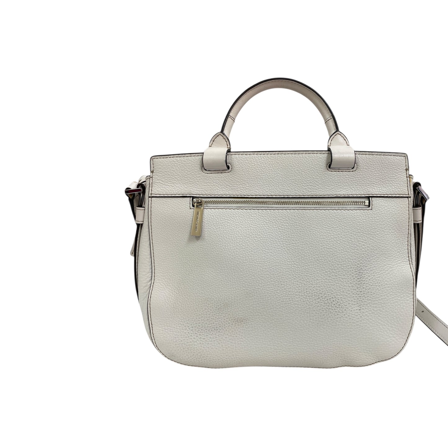 Handbag Designer By Michael Kors In White, Size:Medium