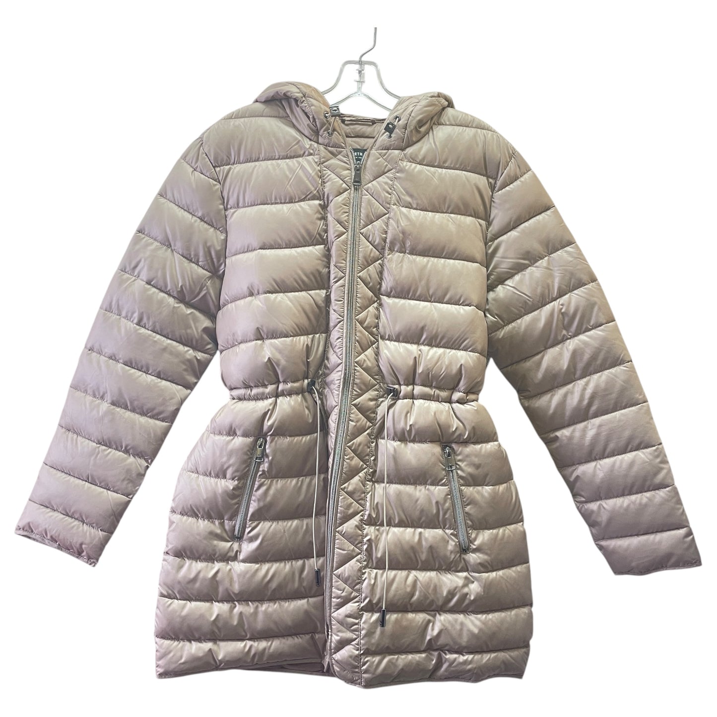 Coat Puffer & Quilted By Kenneth Cole In Taupe, Size:L