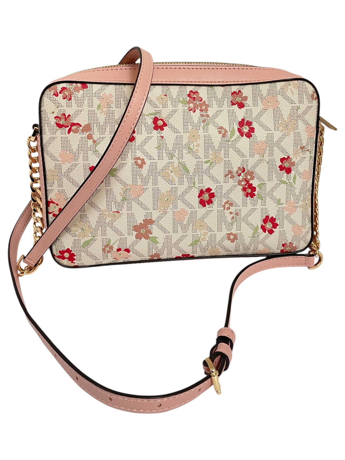Crossbody Designer By Michael Kors In Floral Print, Size:Small