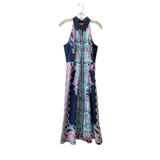Dress Designer By Lilly Pulitzer In Blue & Pink, Size:S