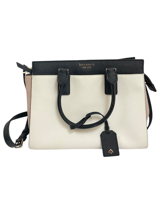 Crossbody Designer By Kate Spade In Pink & White, Size:Medium