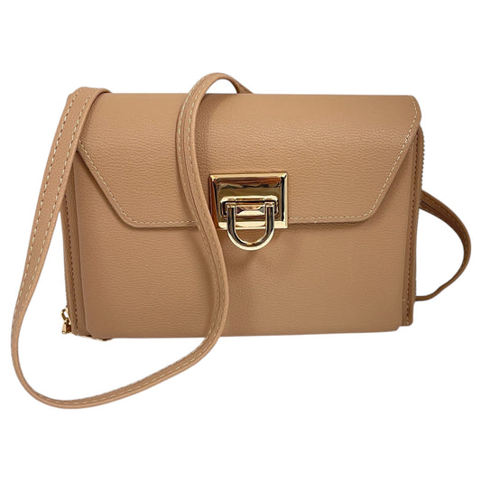 Crossbody By Cme In Beige, Size:Small