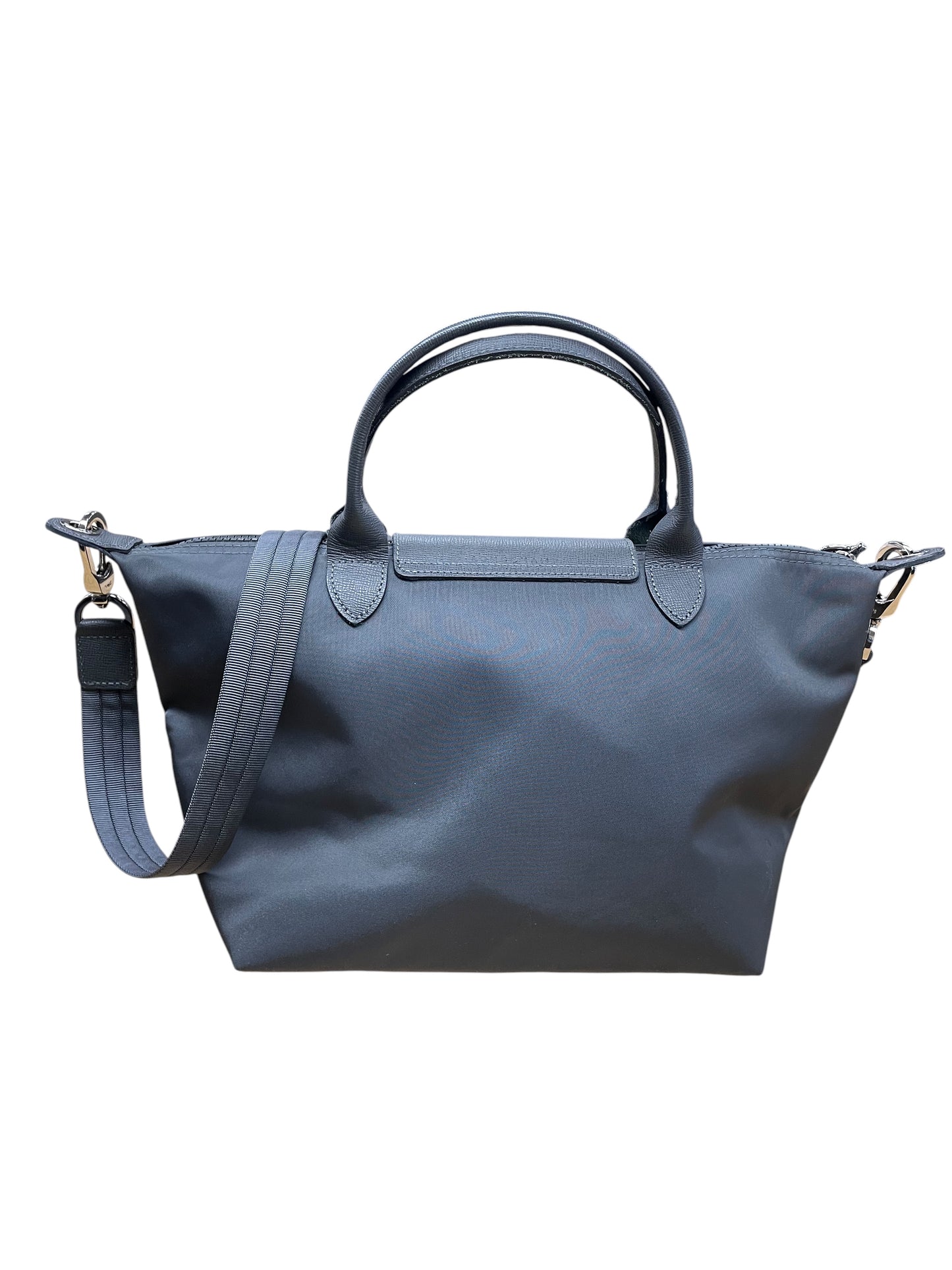 Handbag Designer By Longchamp In Grey, Size:Medium