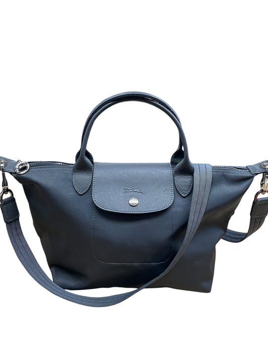 Handbag Designer By Longchamp In Grey, Size:Medium