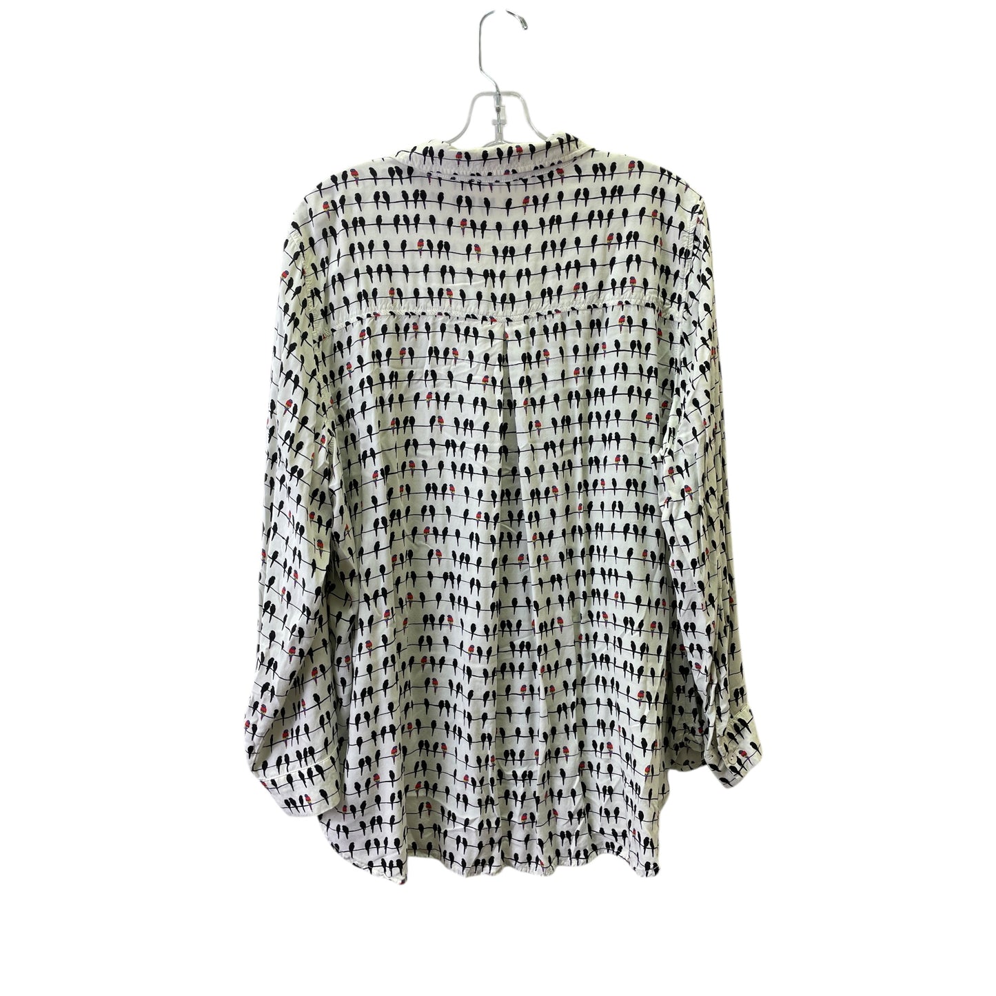 Top Ls By Jane And Delancey In Black & Cream, Size:2X