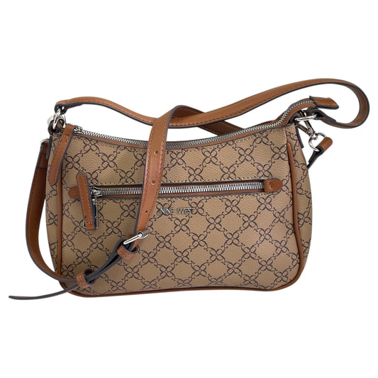 Crossbody By Nine West In Brown & Tan, Size:Medium