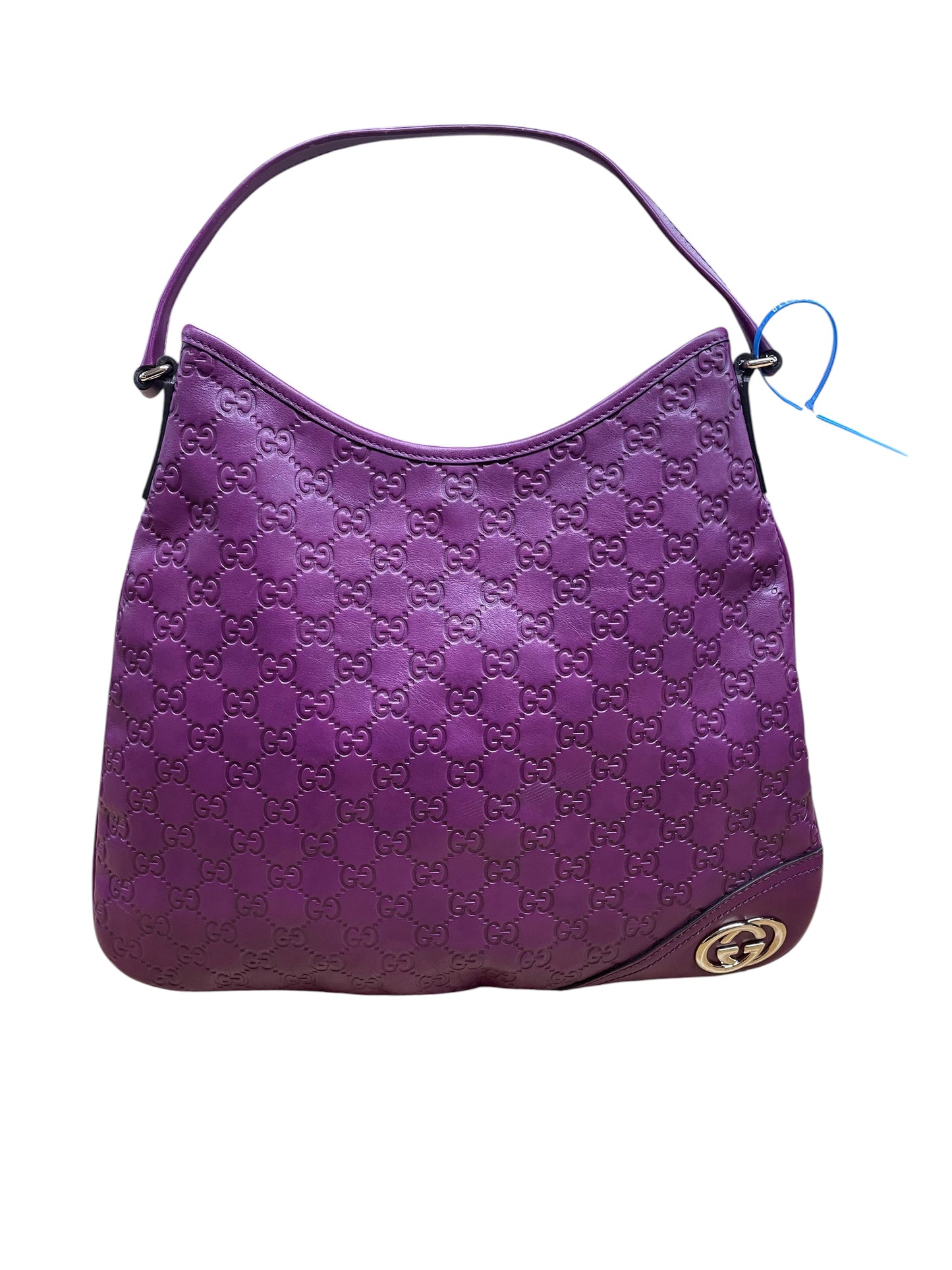Handbag Luxury Designer By Gucci In Purple, Size:Medium