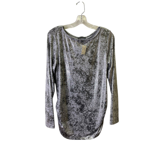 TOP LS by NALLY AND MILLIE In SILVER, Size: M