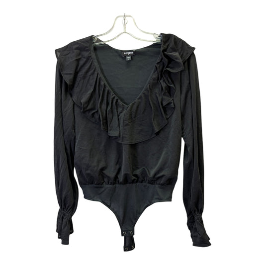 Bodysuit By Express In Black, Size:Xs