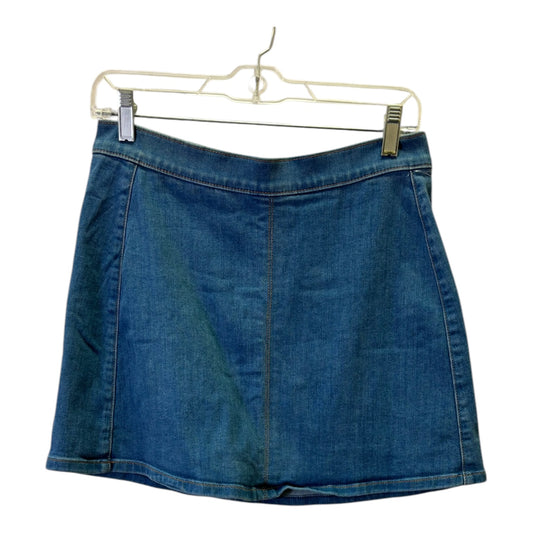 Skirt Mini & Short By Express In Blue Denim, Size:4