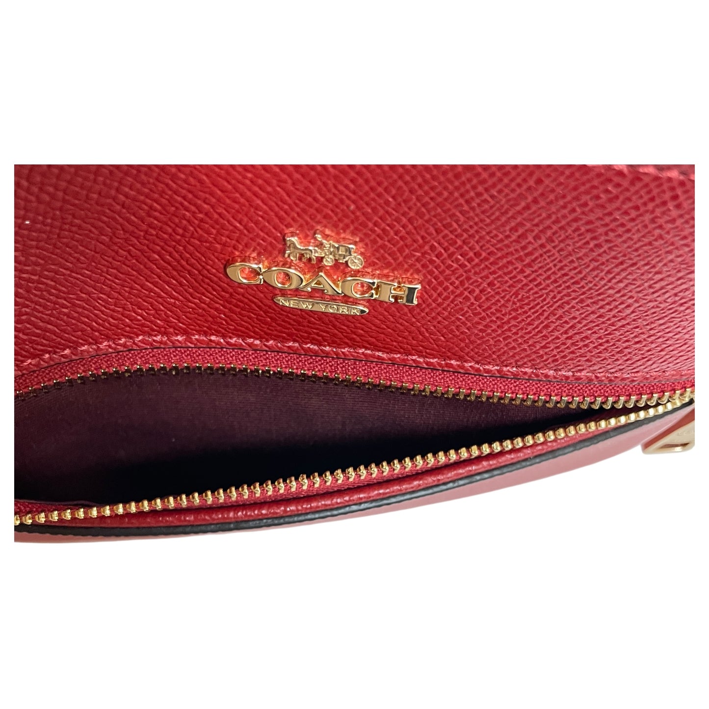 Wristlet Designer By Coach In Red, Size:Large
