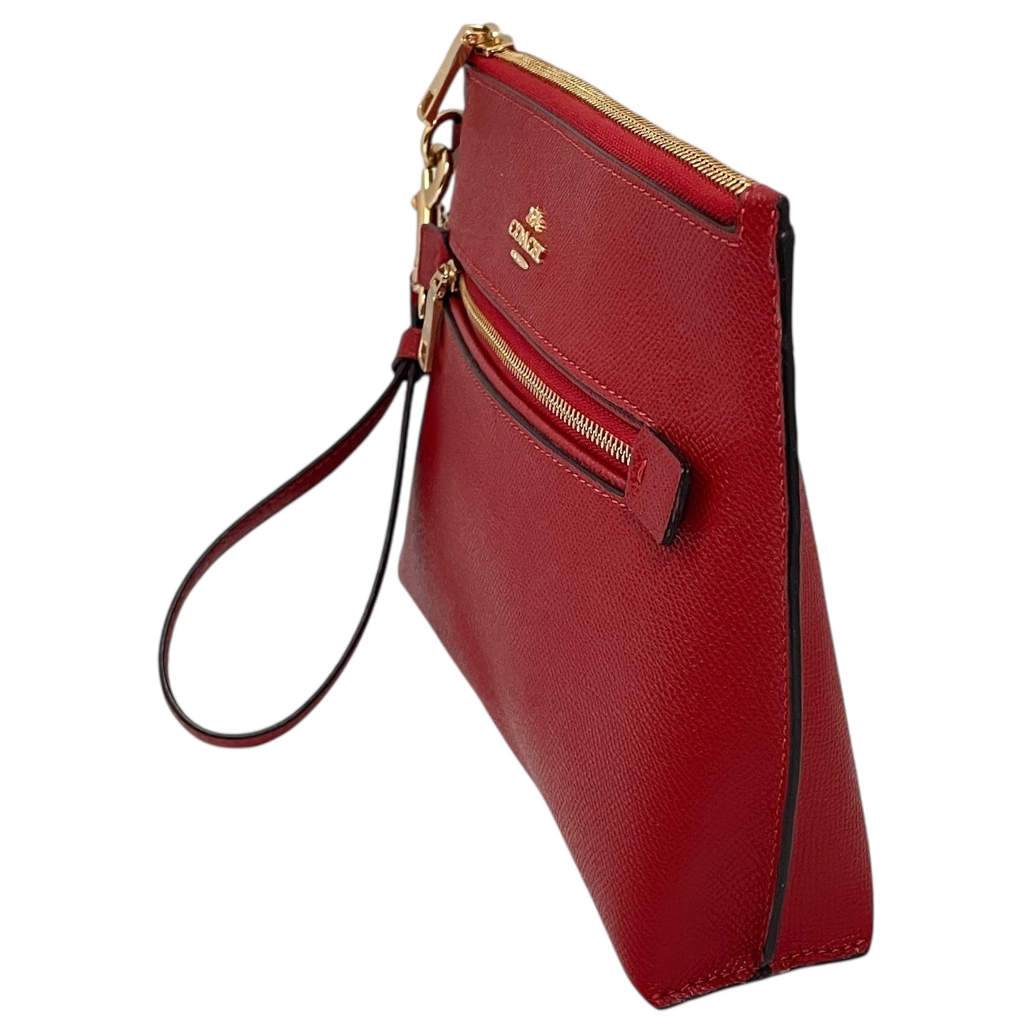 Wristlet Designer By Coach In Red, Size:Large