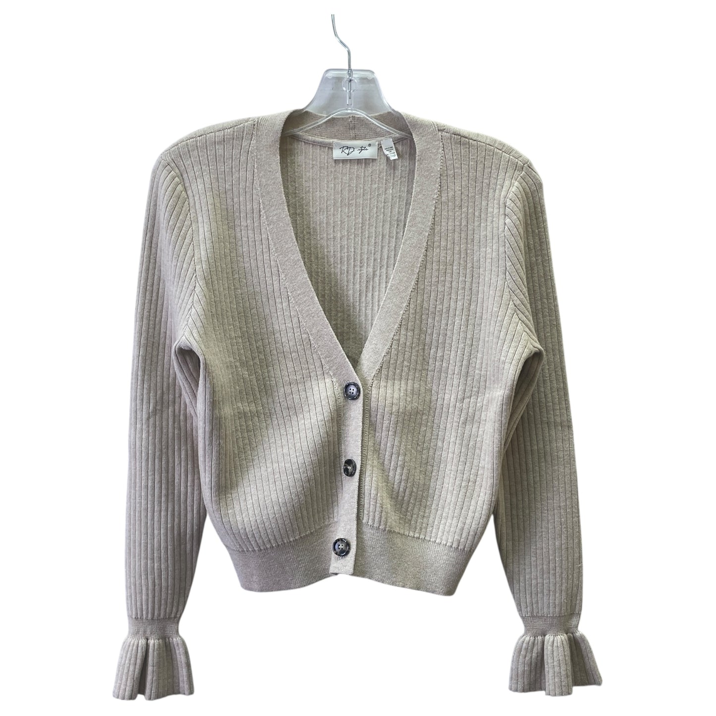 Sweater Cardigan By Rd Style In Beige, Size:Xs