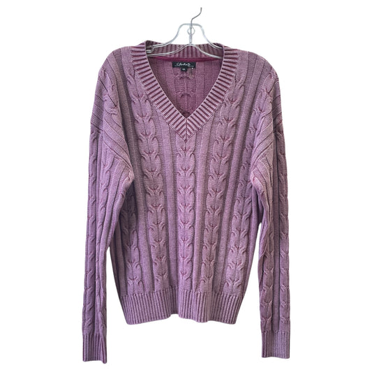 Sweater By Charlie B In Purple, Size:L