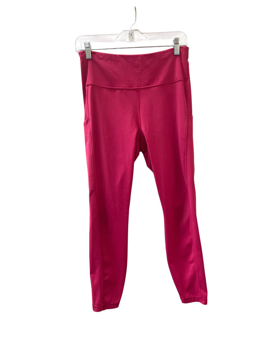 Athletic Leggings By Athleta In Pink, Size:M