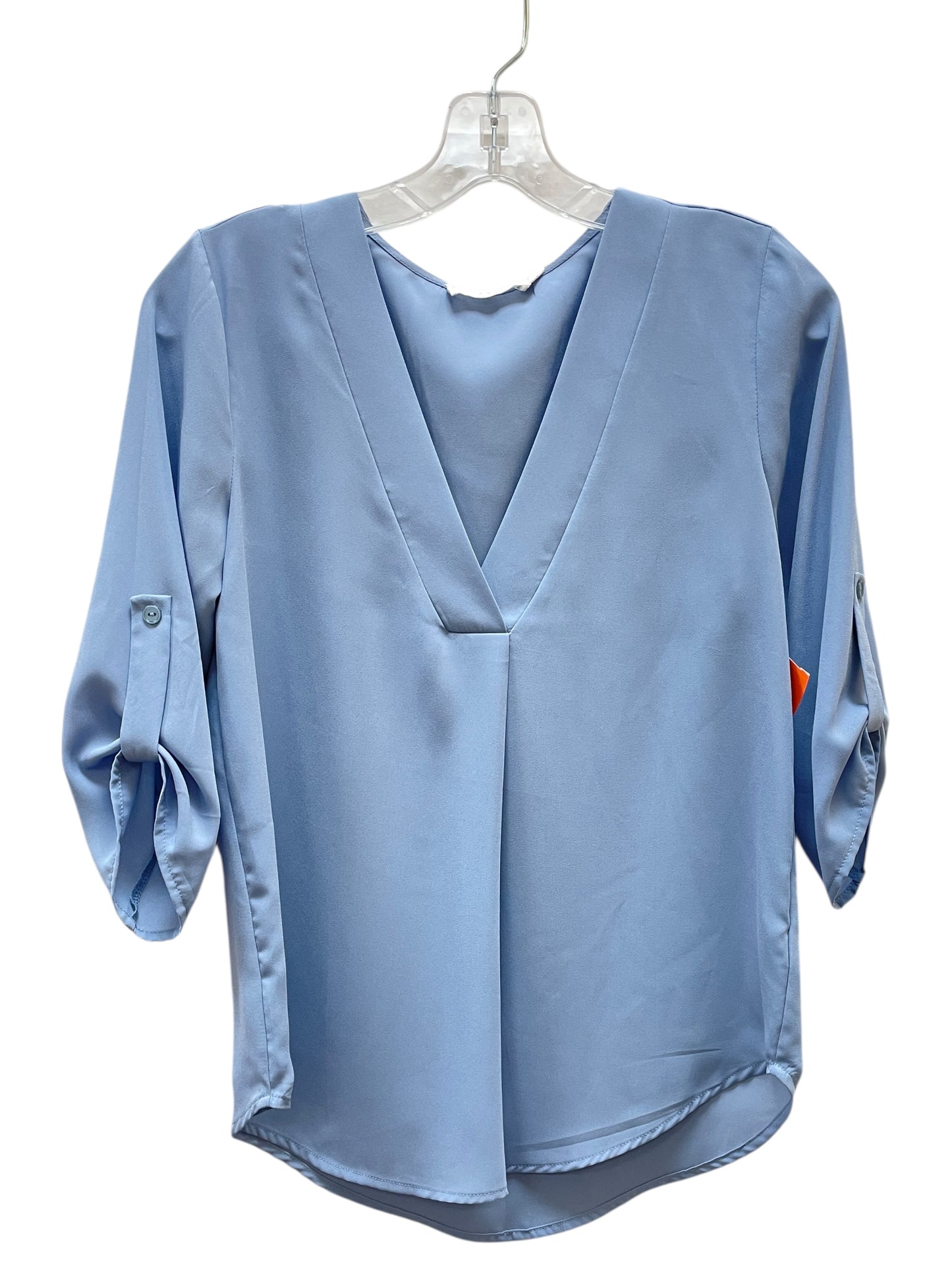 Top 3/4 Sleeve By Lush In Blue, Size:Xs