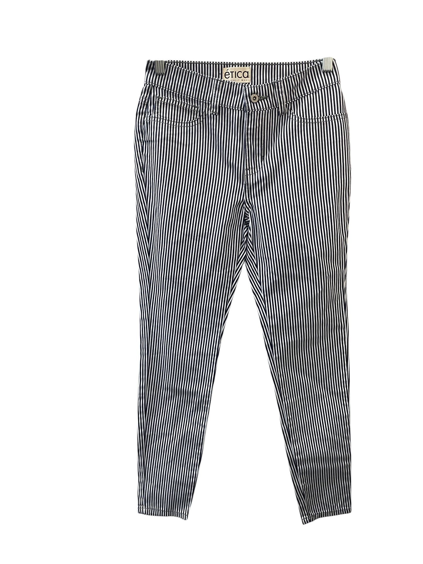 Pants Cropped By Etica In Striped Pattern, Size:2