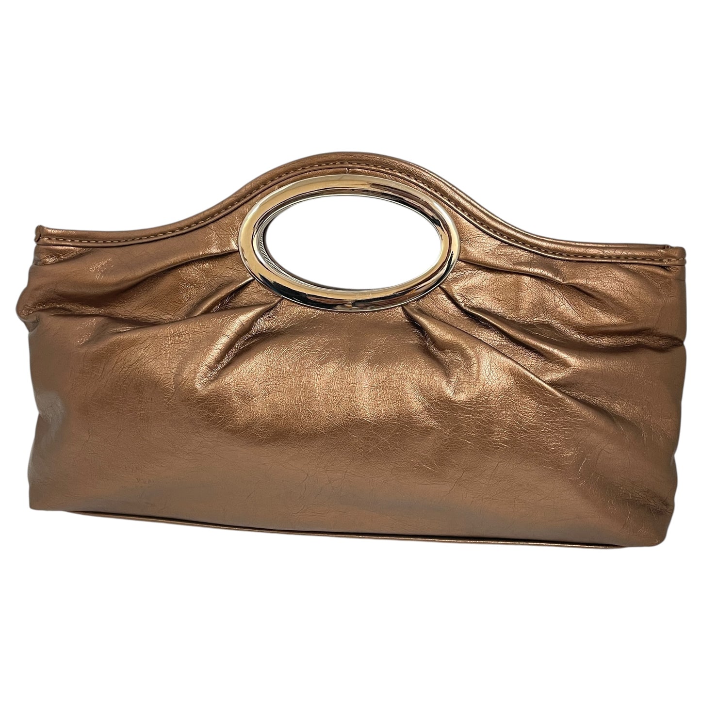 Clutch By Cme In Bronze, Size:Medium
