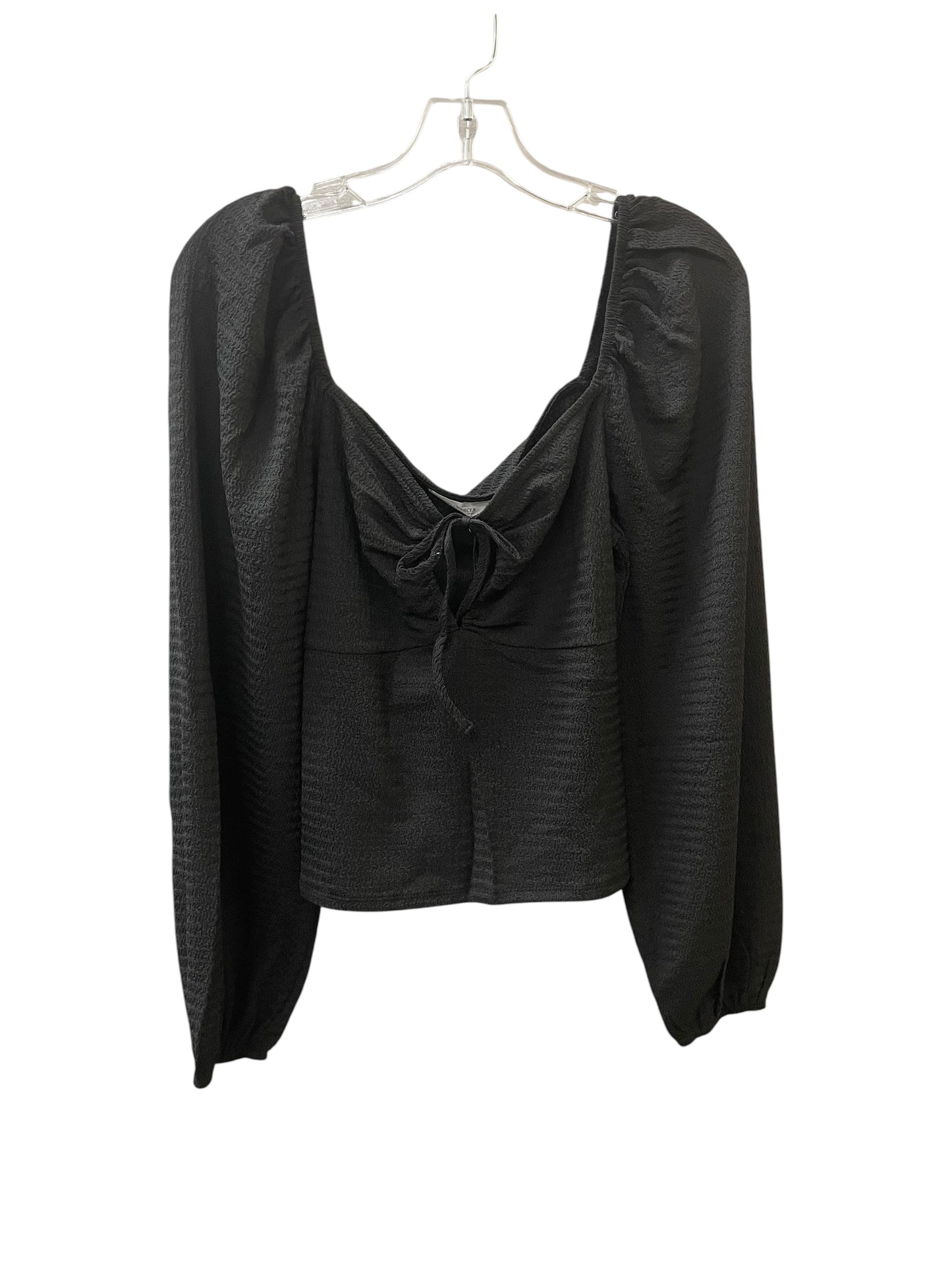 Top Ls By SPRING + MERCER In Black, Size:Xl
