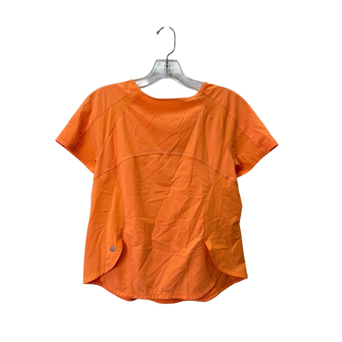 Athletic Top Ss By Lululemon In Orange, Size:Xs