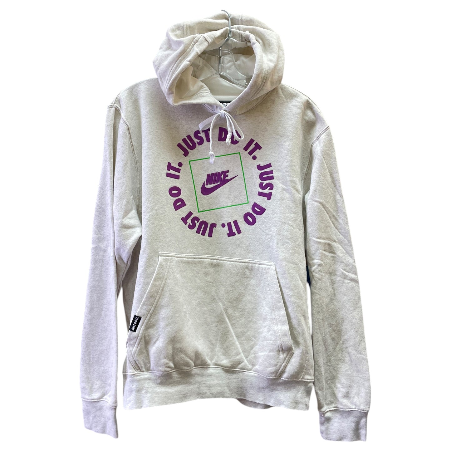 Athletic Top Ls Hoodie By Nike In Grey, Size:S