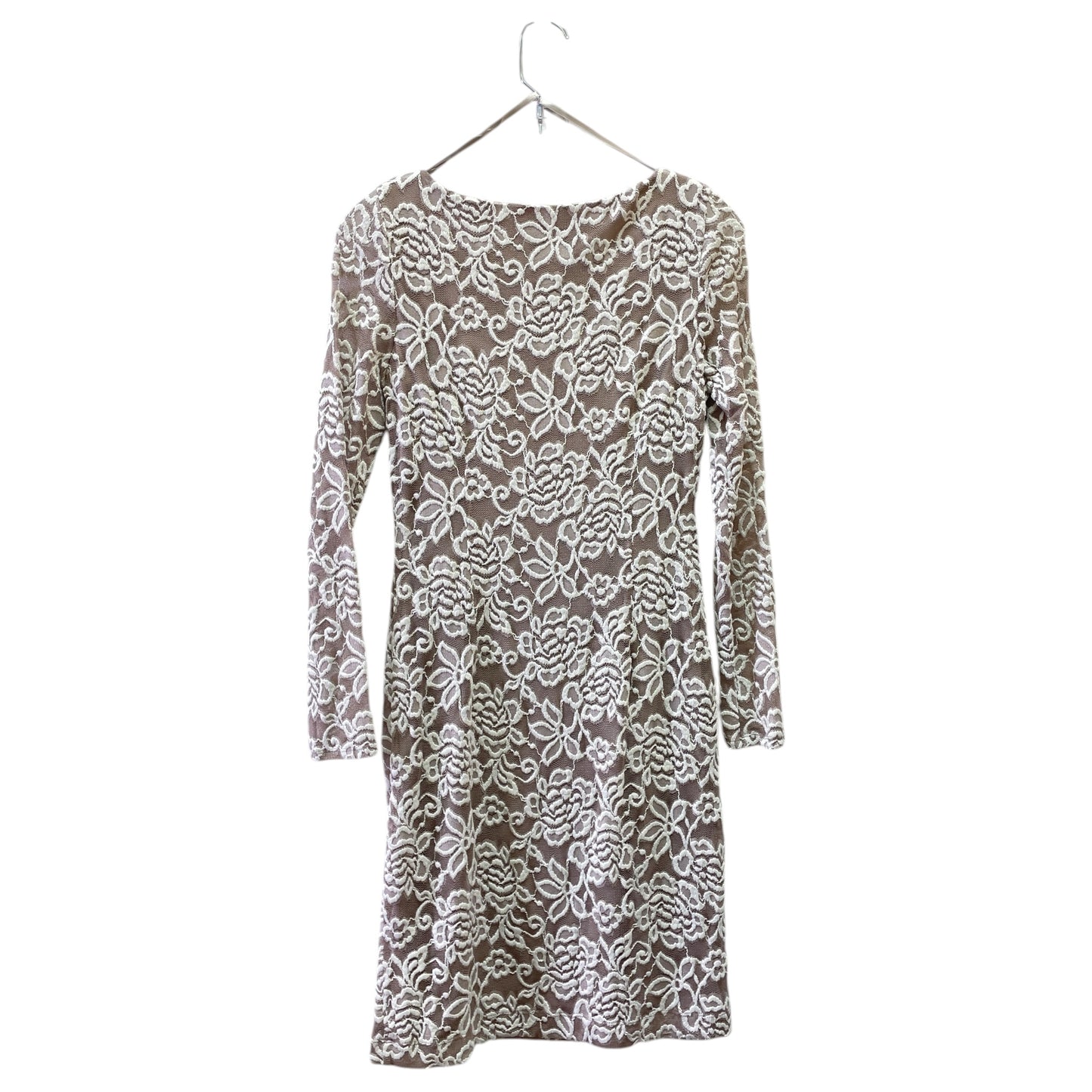 Dress Casual Midi By Jessica Howard In Taupe, Size:4