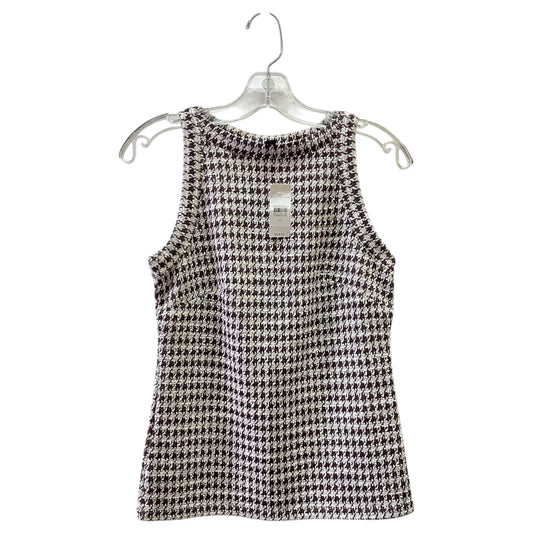 Sweater By Ann Taylor In Brown & White, Size:Xs