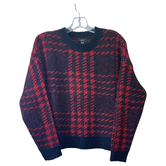 Sweater By Aqua In Black & Red, Size:S