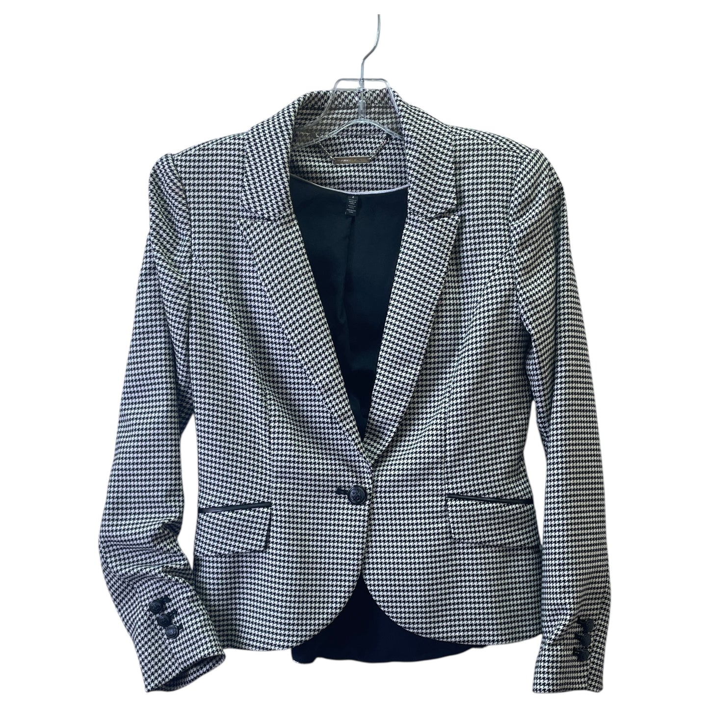 Blazer By White House Black Market In Black & White, Size:Xs