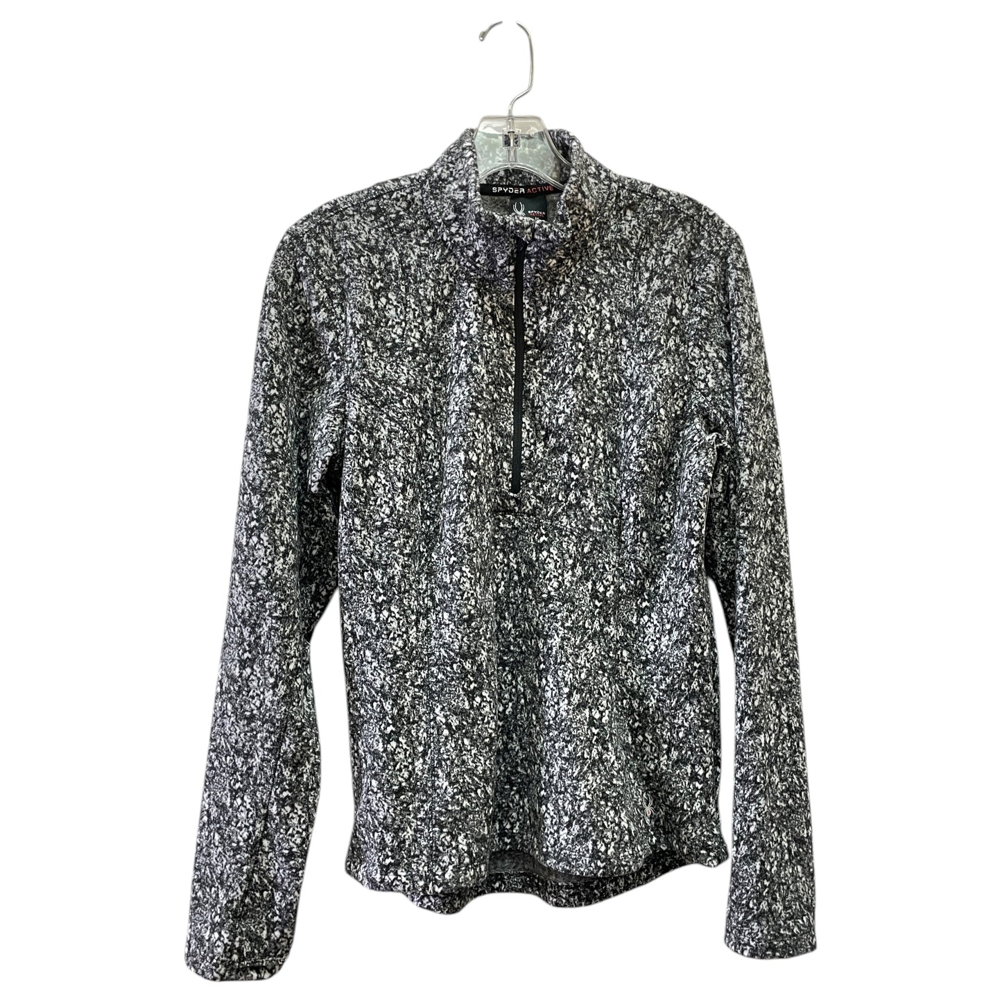 Athletic Jacket By Spyder In Black & White, Size:M