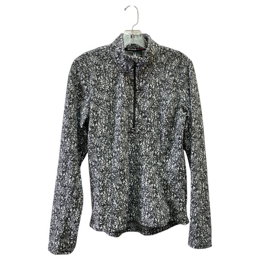 Athletic Jacket By Spyder In Black & White, Size:M