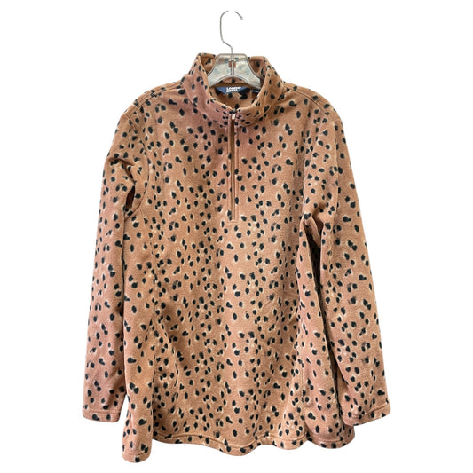 Athletic Sweatshirt Crewneck By Lands End In Brown, Size:2X