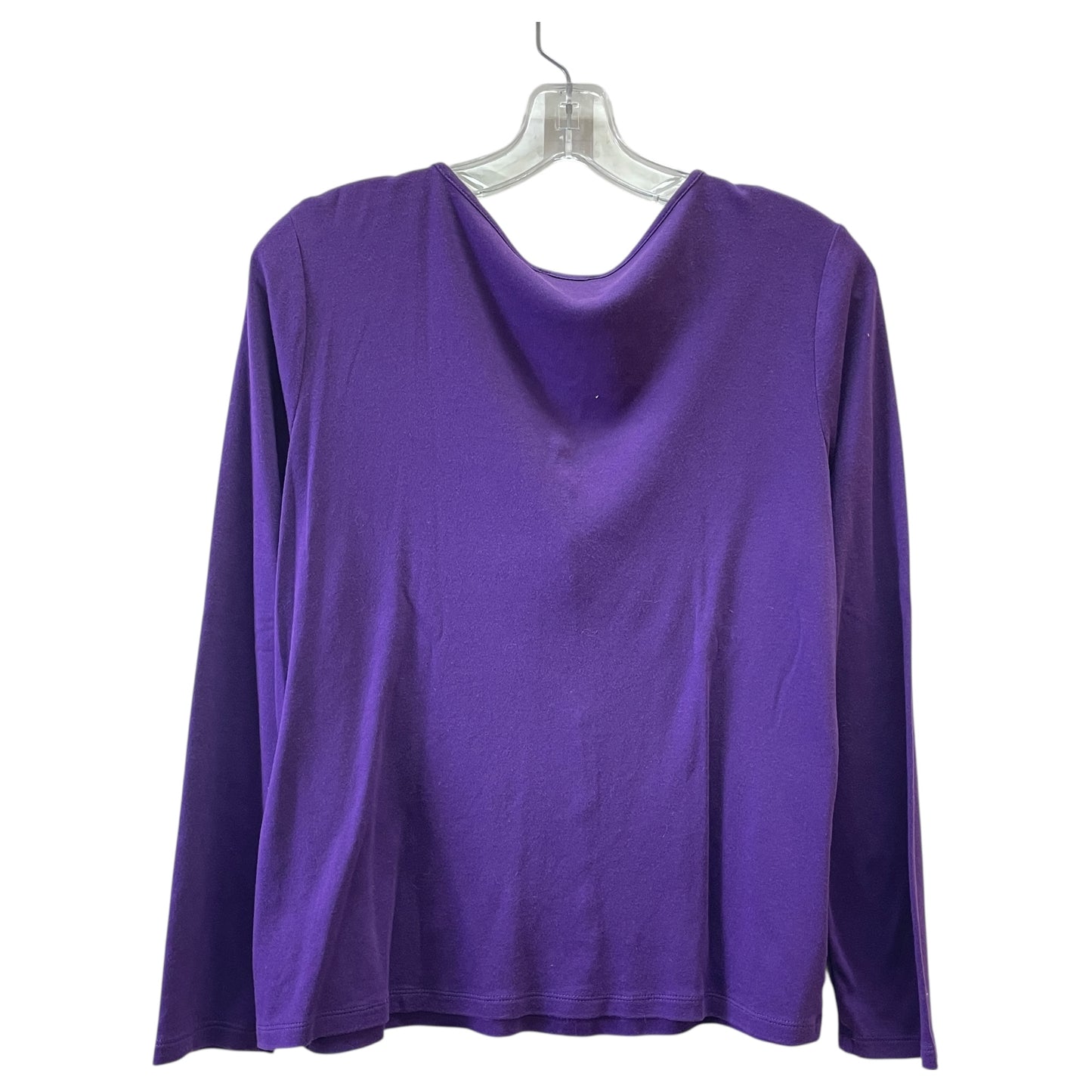 Top Ls Basic By Talbots In Purple, Size:L