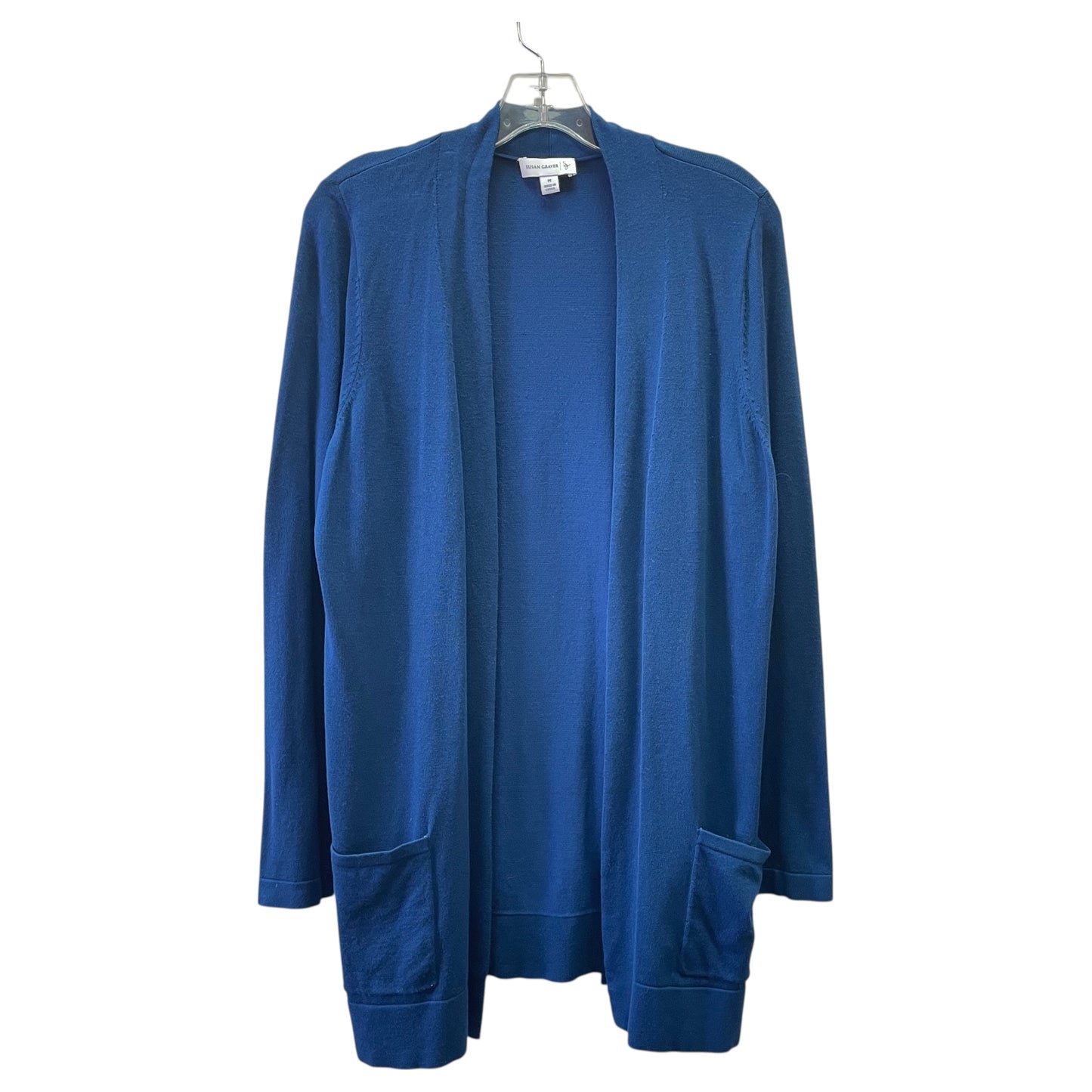 Cardigan By Susan Graver In Blue, Size:M