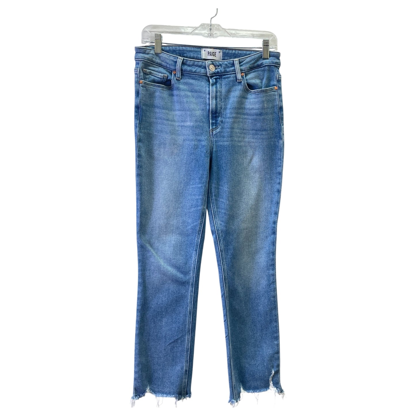 Jeans Cropped By Paige In Blue, Size:10