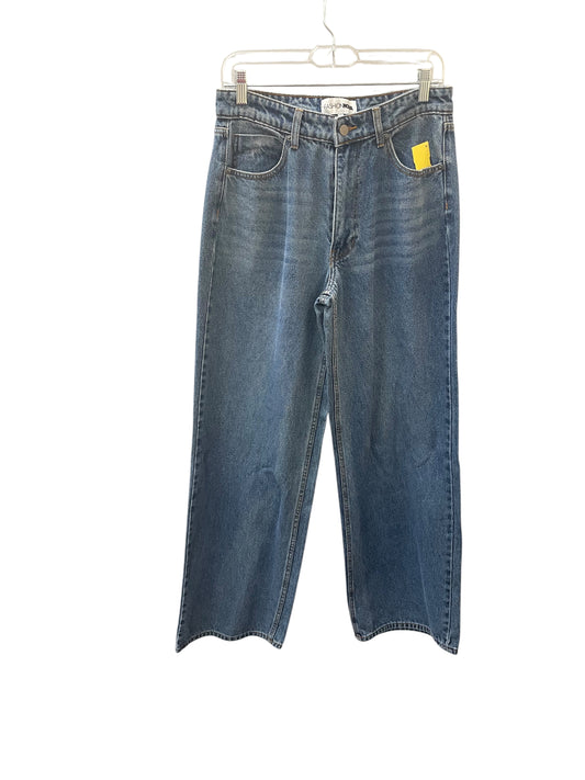 Jeans Flared By Fashion Nova In Navy, Size:8