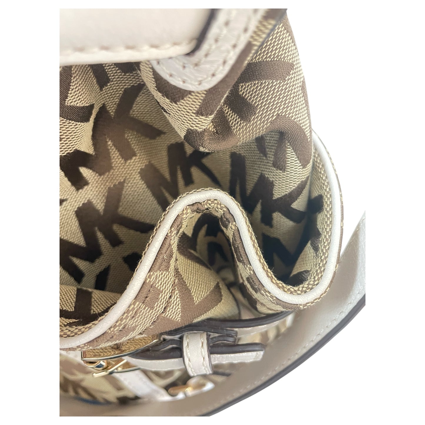 Crossbody Designer By Michael Kors In Tan, Size:Medium