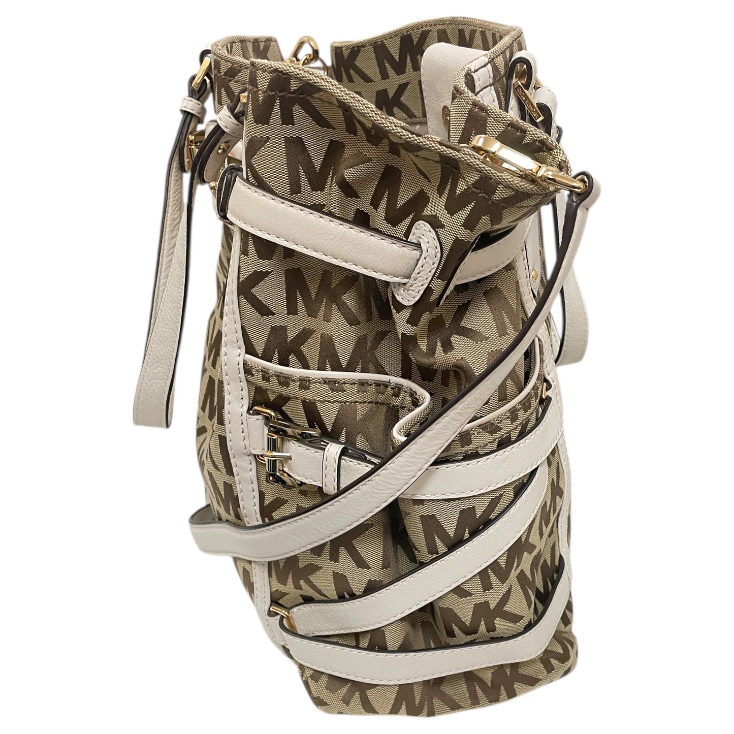 Crossbody Designer By Michael Kors In Tan, Size:Medium