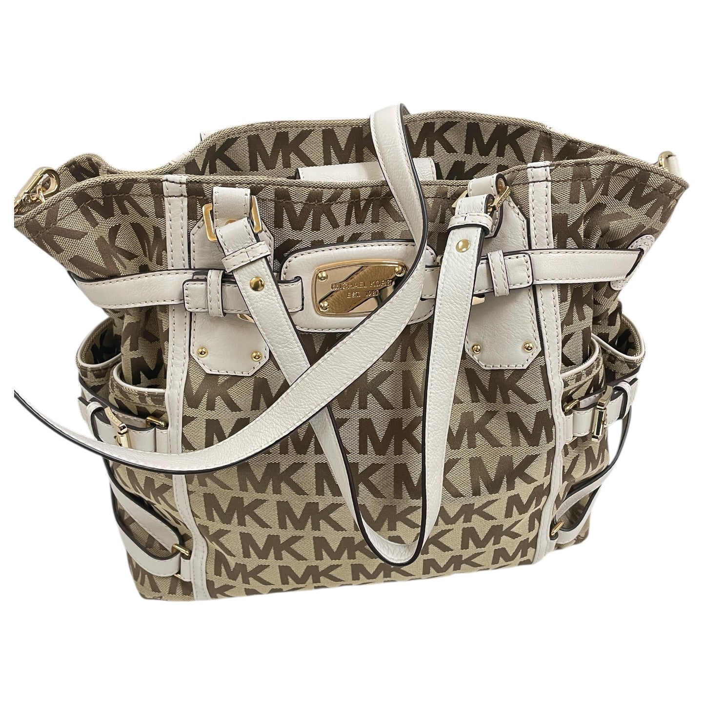 Crossbody Designer By Michael Kors In Tan, Size:Medium