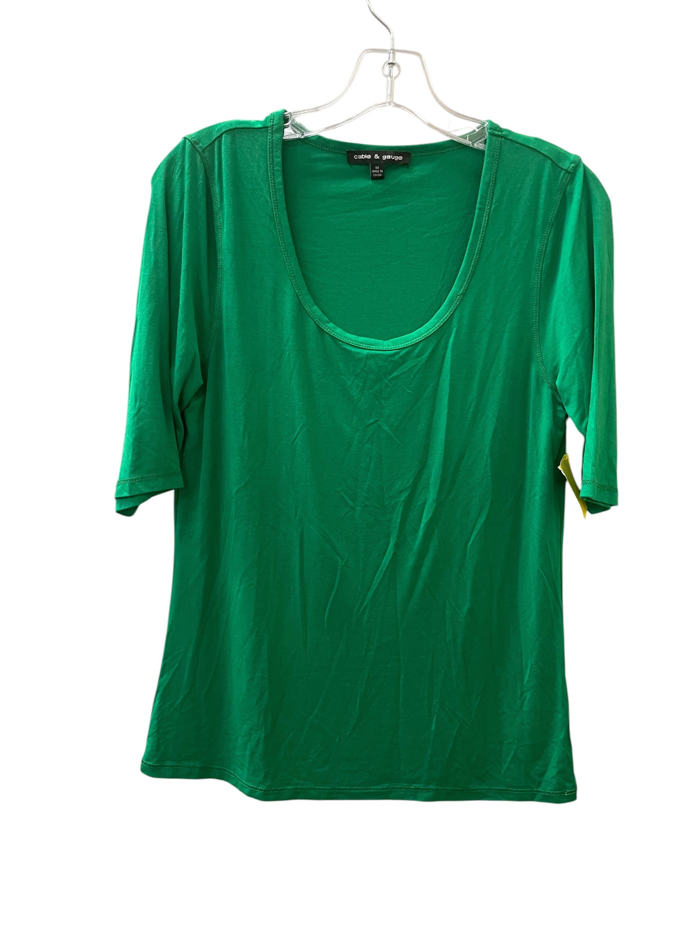 Top Ss By Cable And Gauge In Green, Size:M