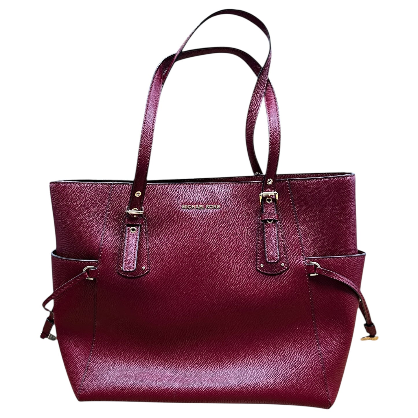 Handbag Designer By Michael Kors In Red, Size:Large
