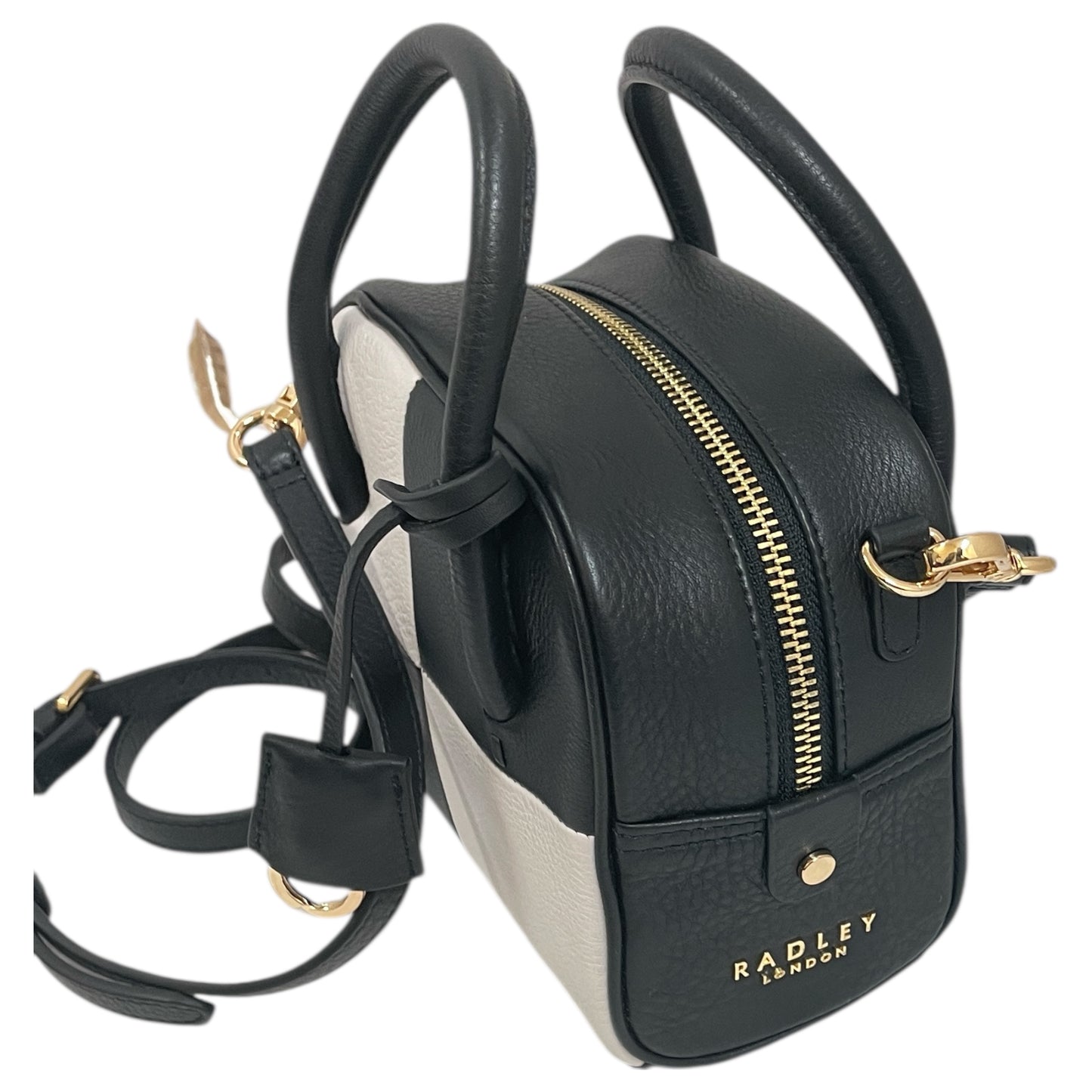 Handbag By Radley London In Black & White, Size:Small