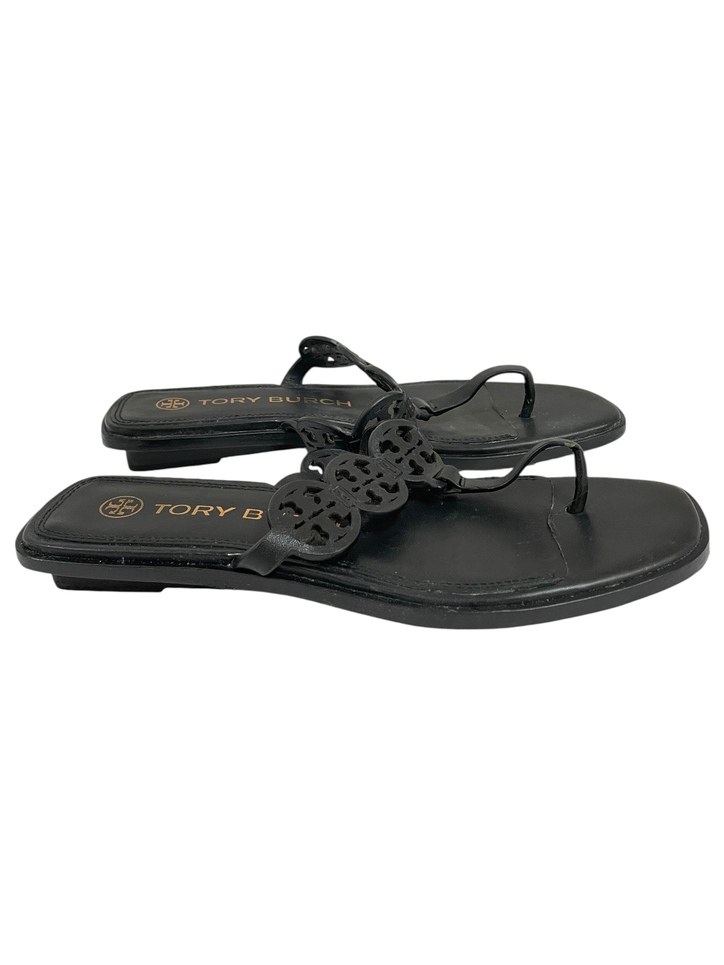 Sandals Designer By Tory Burch In Black, Size:7.5
