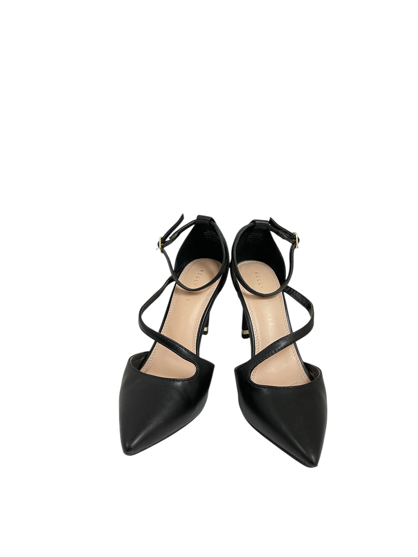 Sandals Heels Stiletto By Kelly And Katie In Black, Size:7