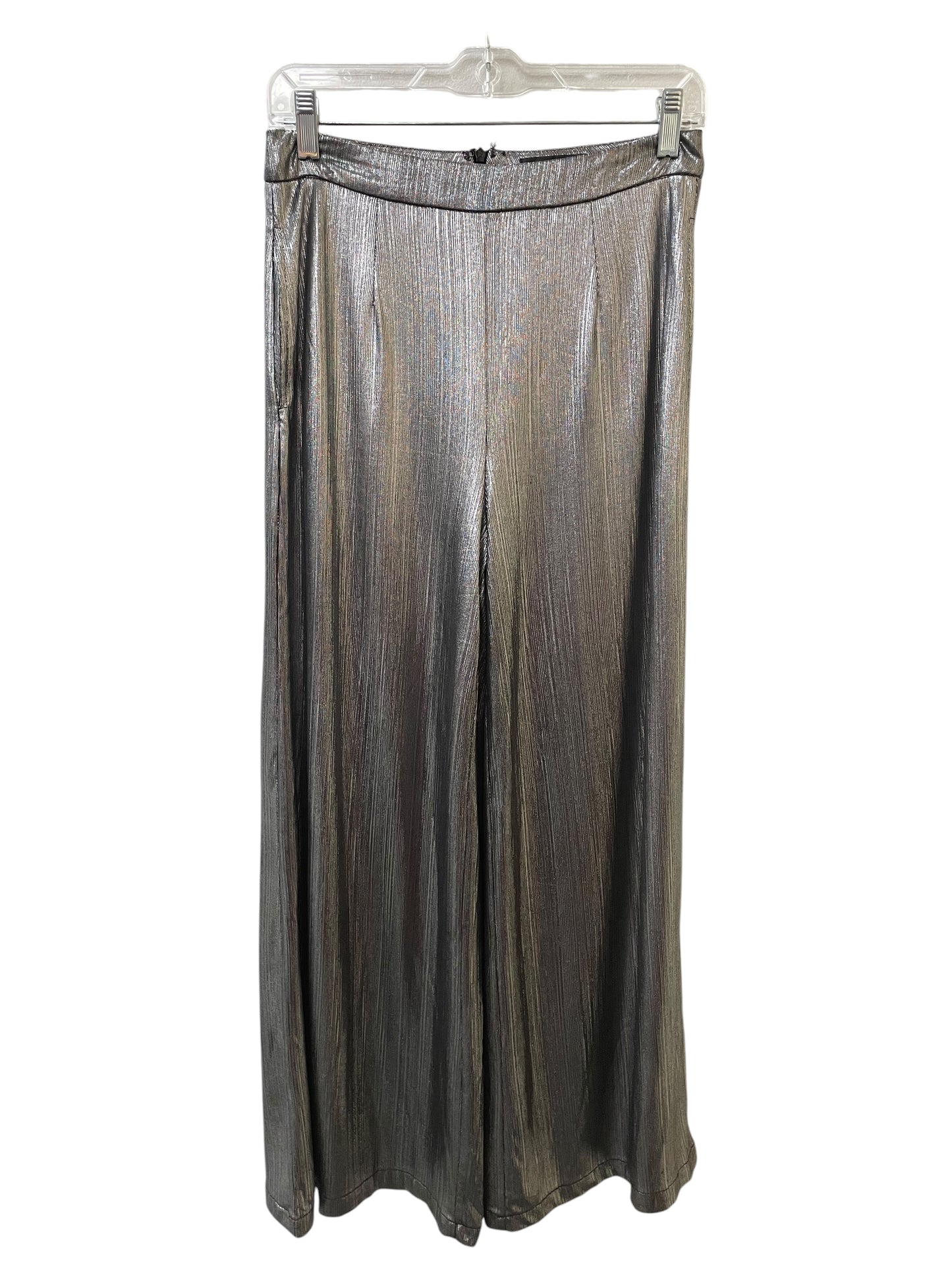 Pants Wide Leg By Lulus In Silver, Size:4