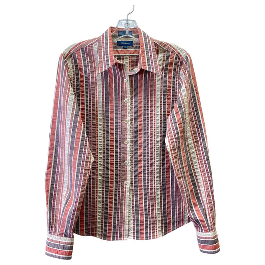 Top Ls Designer By Facconnable In Orange & Tan, Size:M