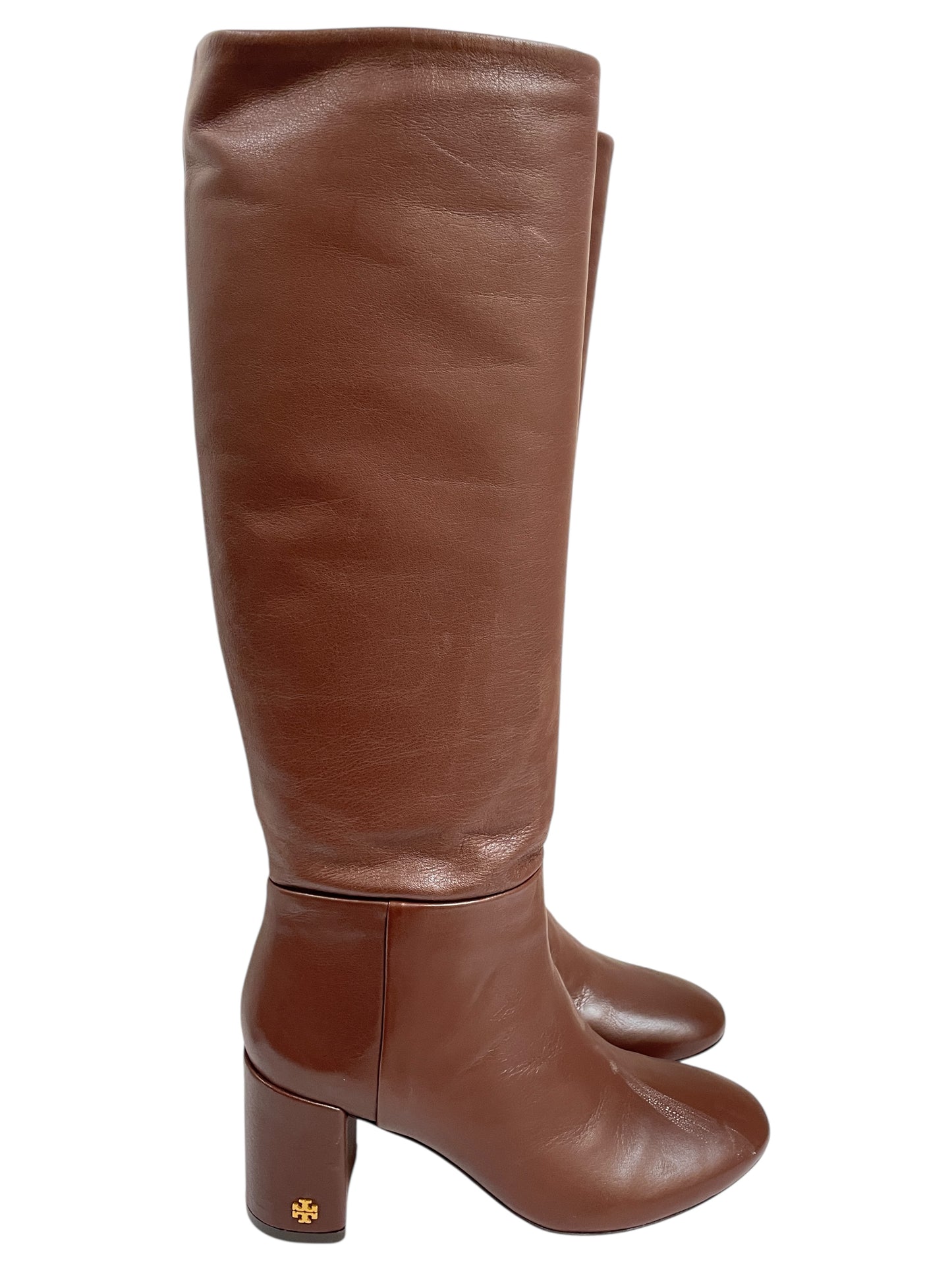 Boots Designer By Tory Burch In Brown, Size:6.5