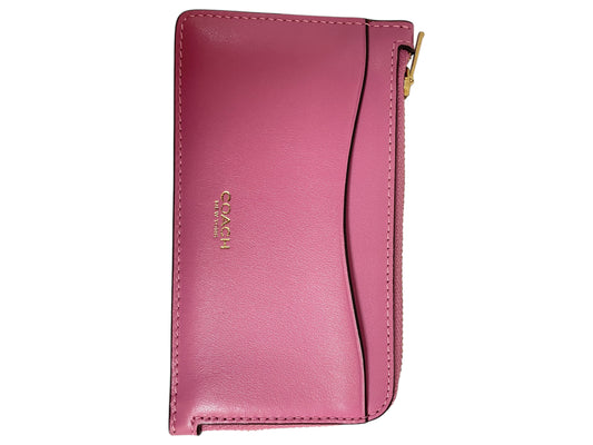 Wallet Designer By Coach In Pink, Size:Small